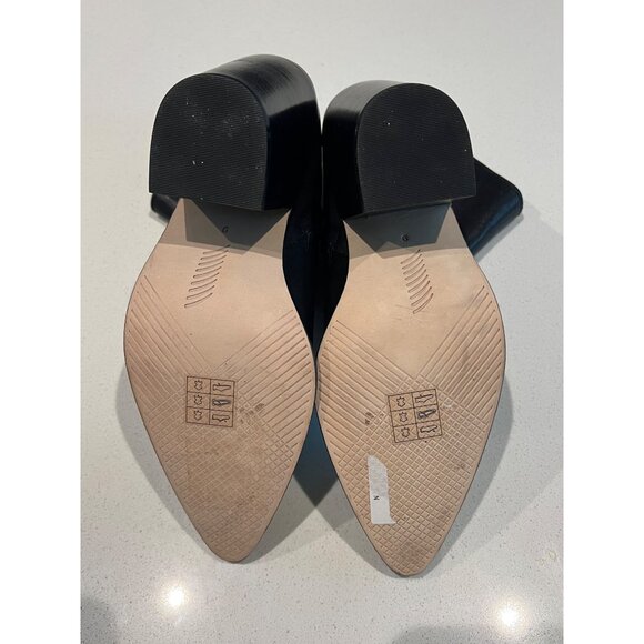 Paige Presley Pointed Toe High Heel Booties In Black Leather size 9 - Picture 7 of 8